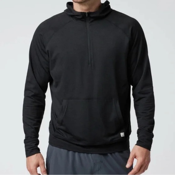 Vuori Other - Vuori Ponto Performance Half-Zip Hoodie Black Medium
